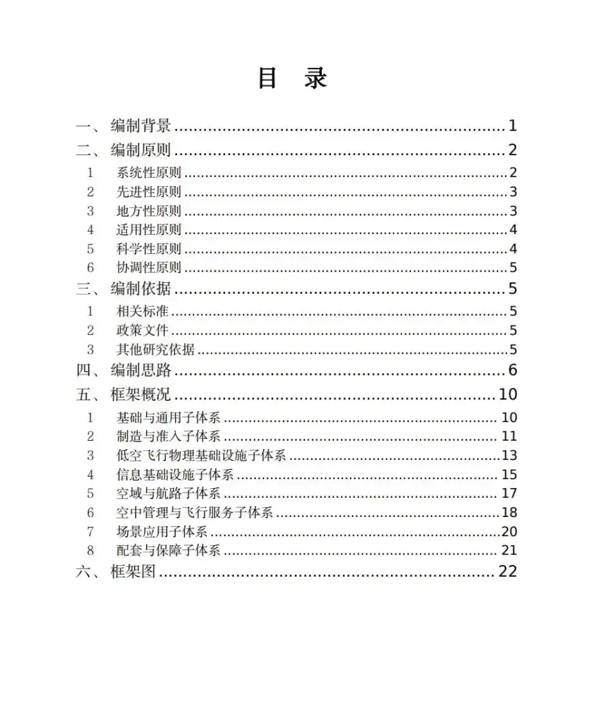 《深圳市低空经济标准体系建设指南（V1.0）》文件全文